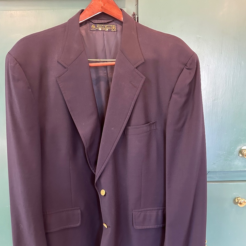 Brooks Brothers Sports Jacket in dark Navy wool.